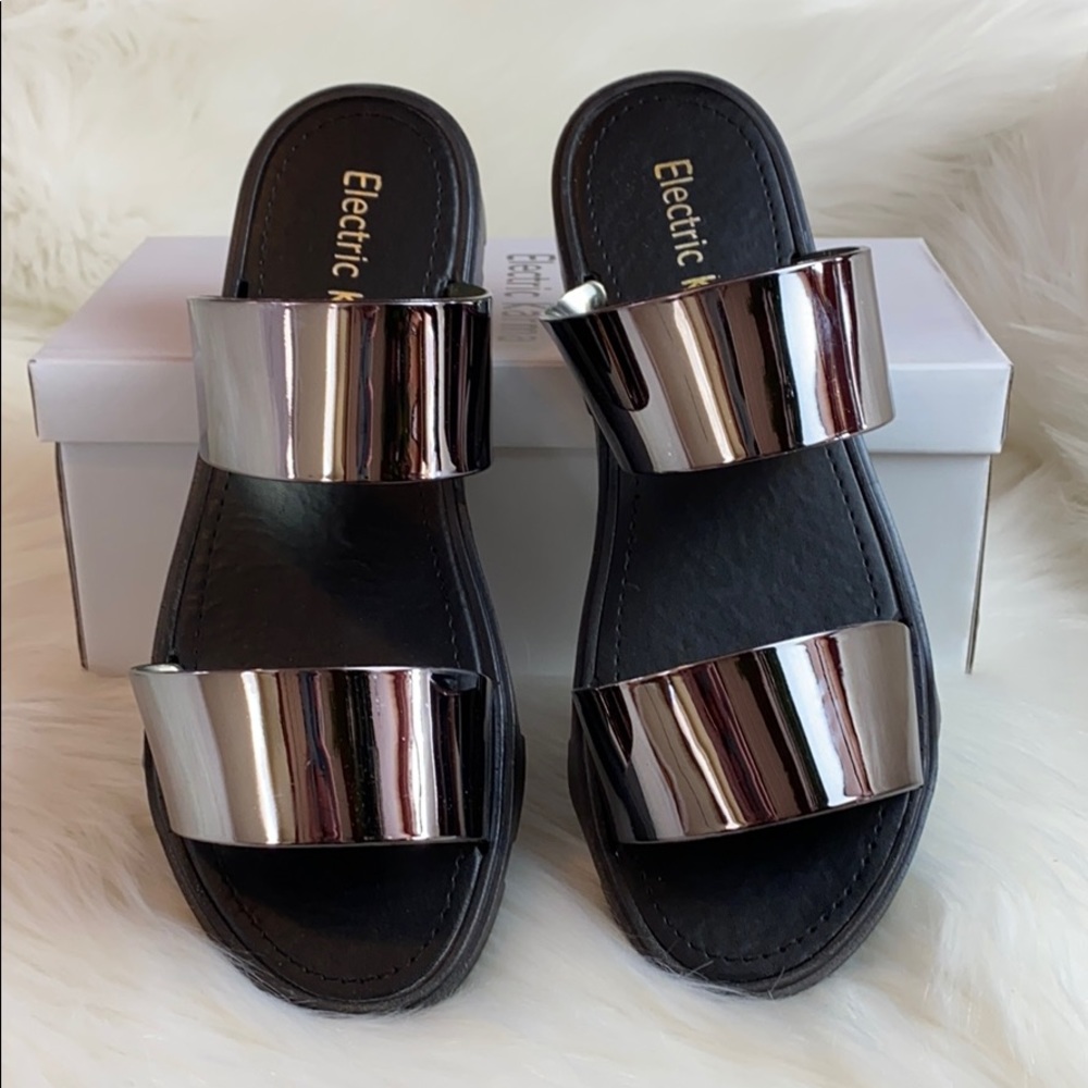 Electric Karma Pewter Sandal
